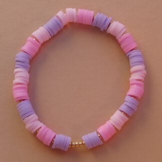 Armband rosa-lila-pastellfarben